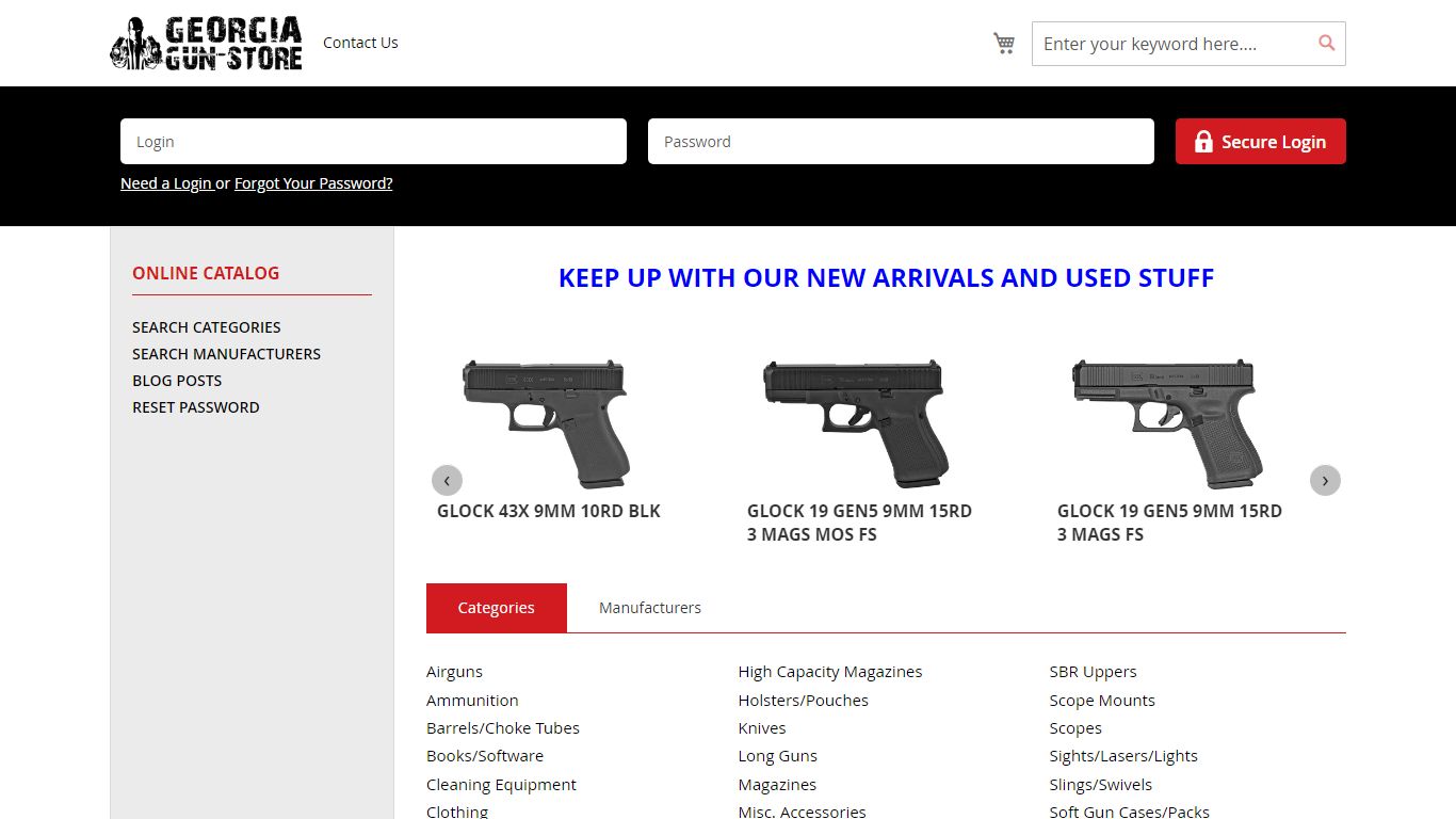 Home page [www.georgiagunstore.com]